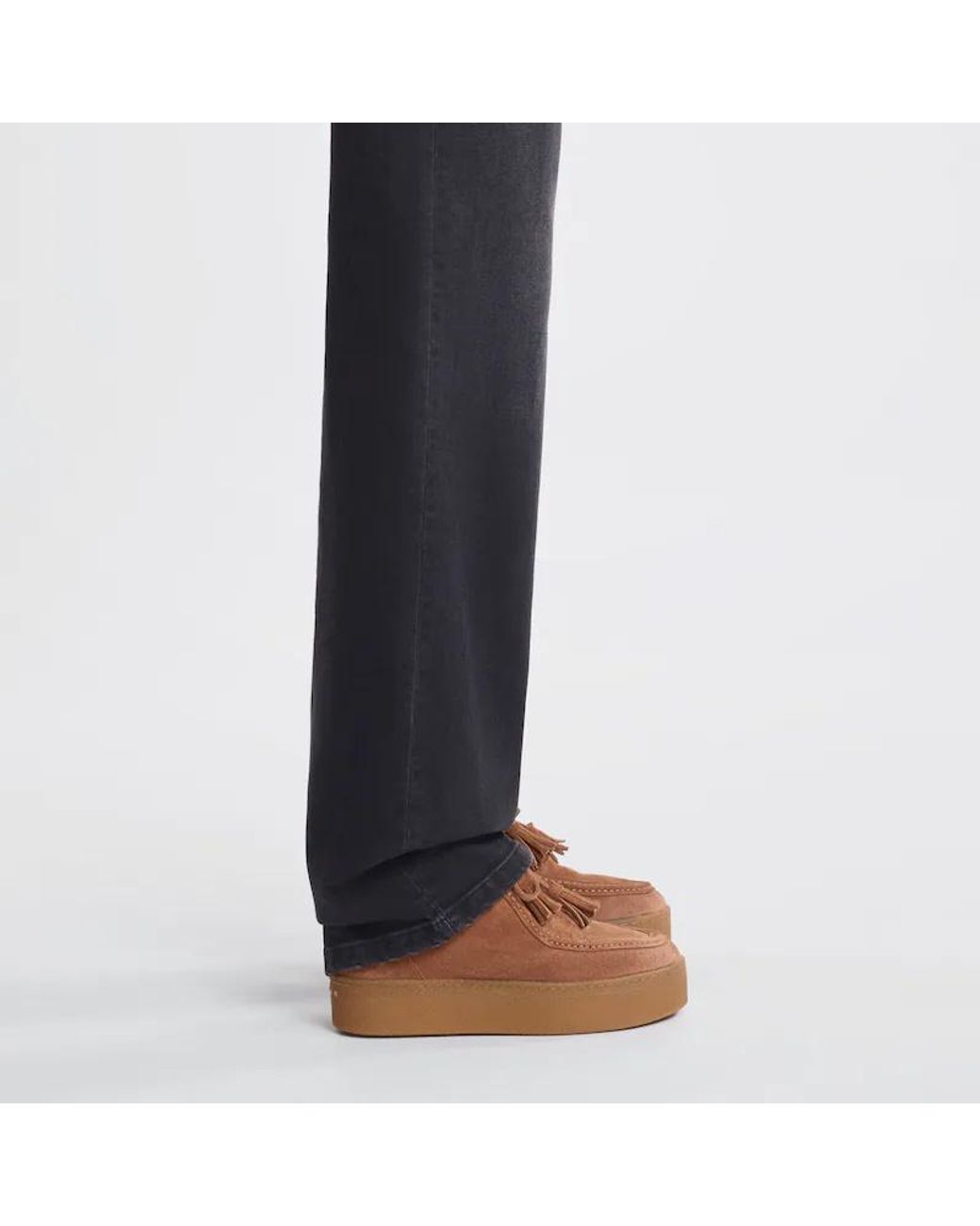 Hogan Brown Lace-Up Round Toe Boots