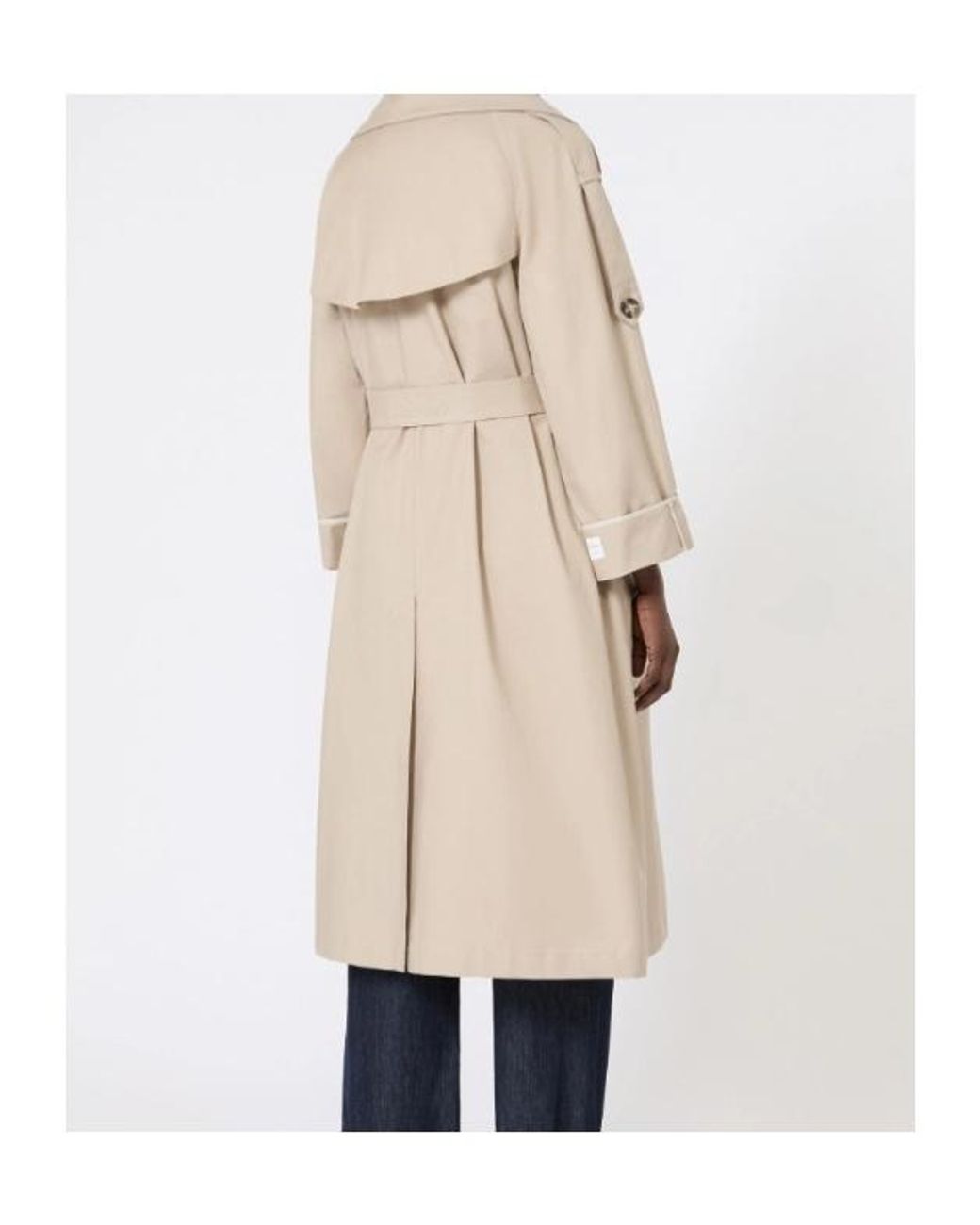 Max Mara Natural The Cube Mtcutrench Belted Trench Coat