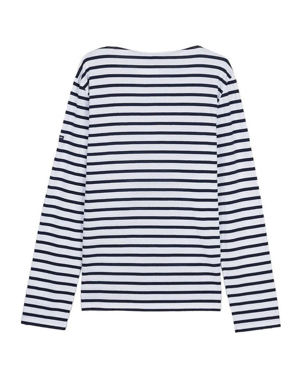 Saint James Blue Guildo Striped Longsleeve Sailor Top for men