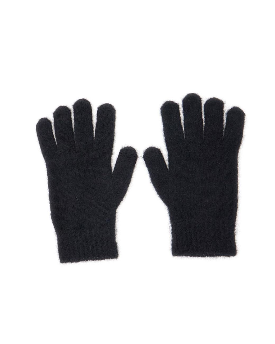 Vivienne Westwood Black Orb Logo Knit Gloves