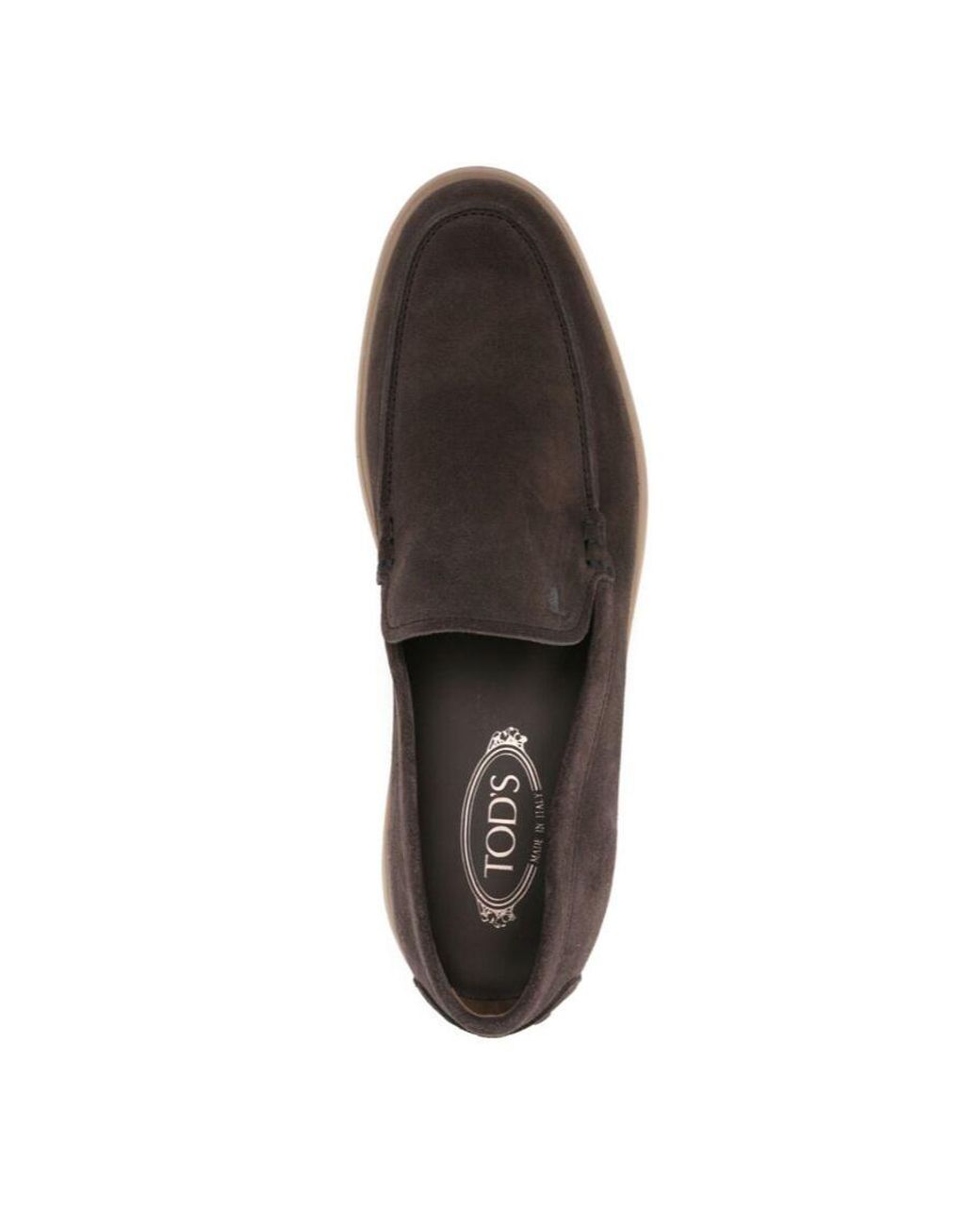 Tod's Blue Logo Embossed Slip-On Loafers for men