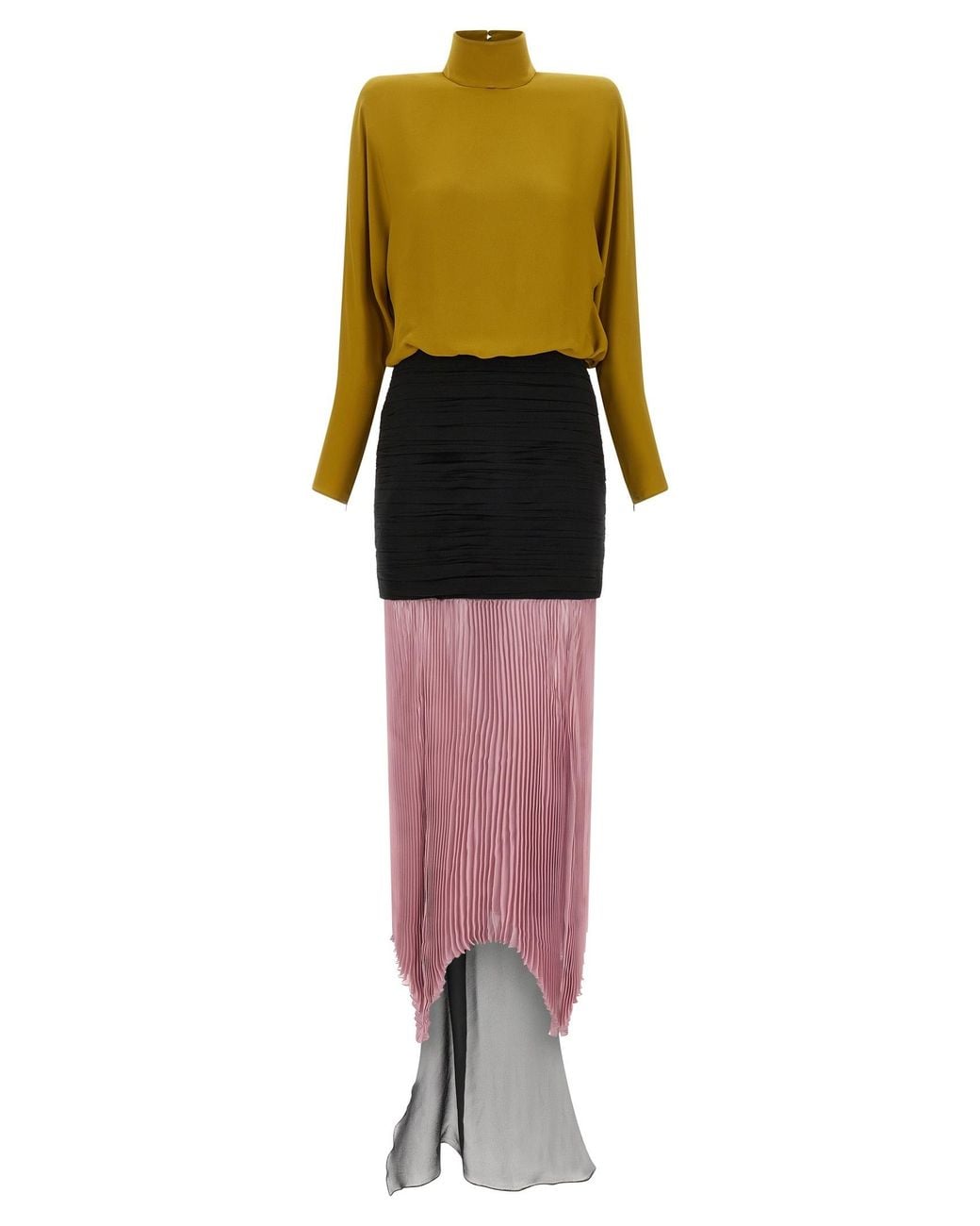 Valentino Multicolor Long-Sleeved Dress