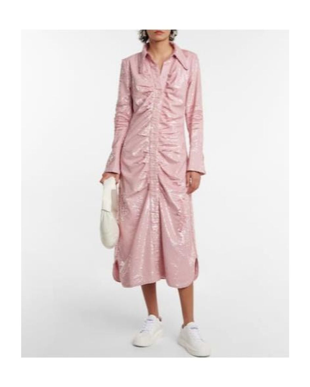 Ganni Pink Sequin Dress