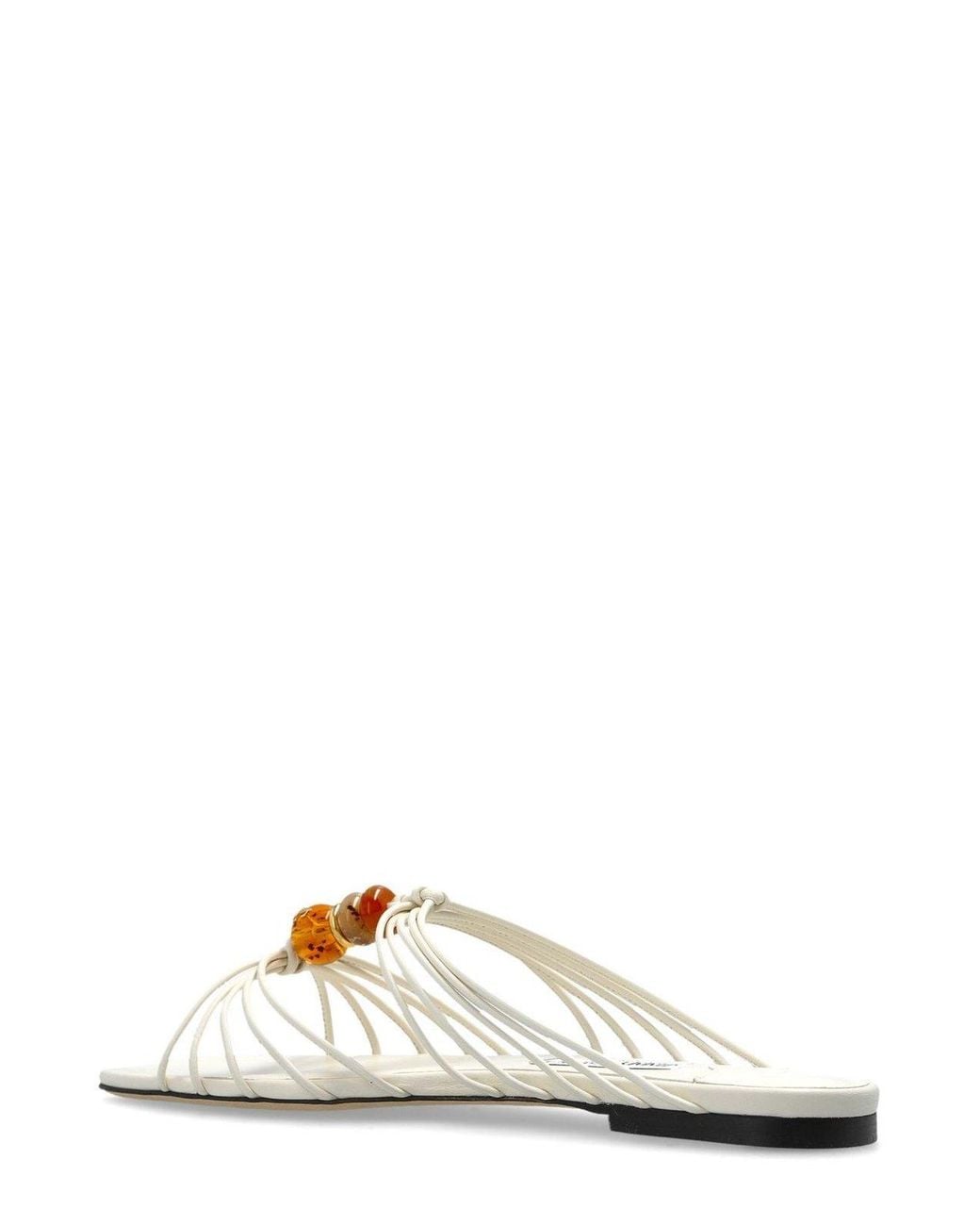 Jimmy Choo Metallic Lova Mule Flats