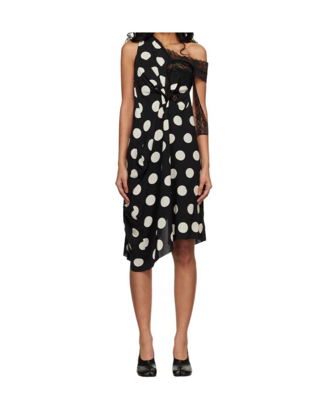 Junya Watanabe Black Polka Dot Dress