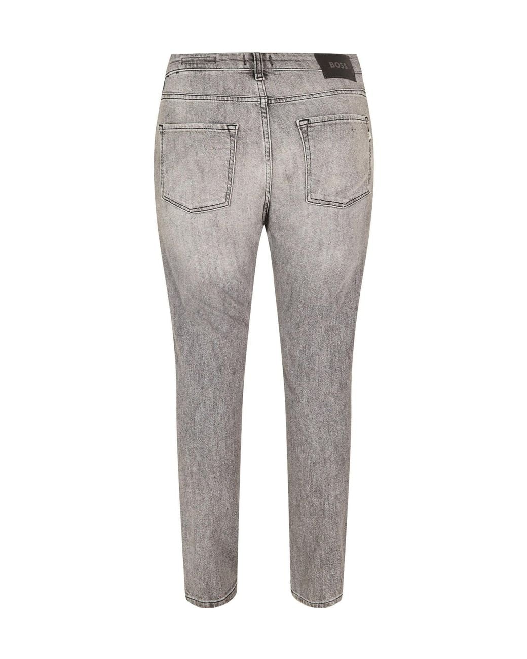 Boss Gray Slim-Fit Jeans for men