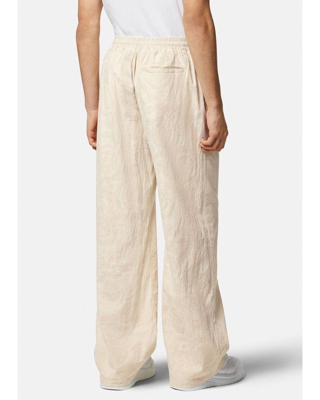 Versace Natural Barocco Straight-Leg Trousers for men