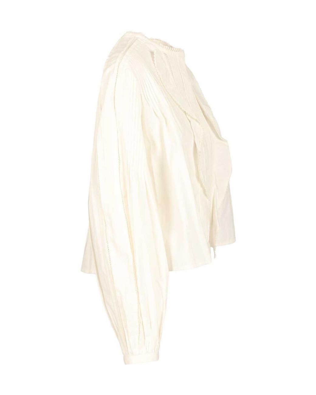 Isabel Marant White Cubraly Ruffled Shirt