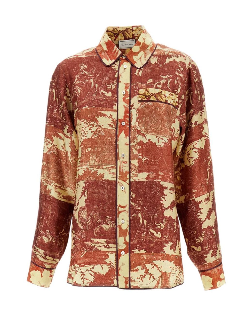 Pierre Louis Mascia Multicolor Silk Shirt