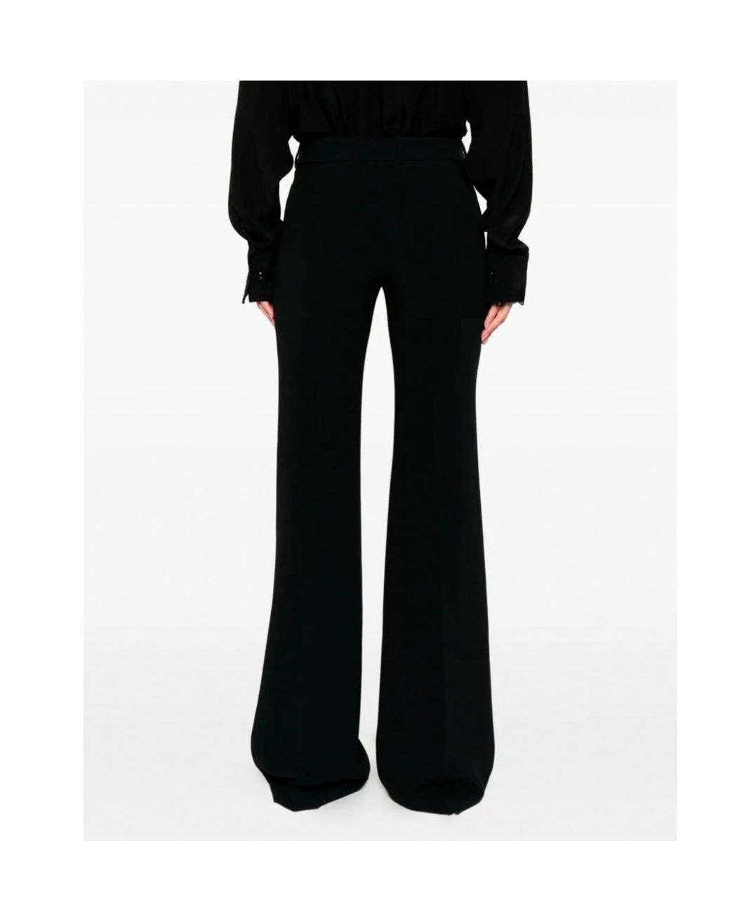 Ermanno Scervino Black Flared Bootcut Pants