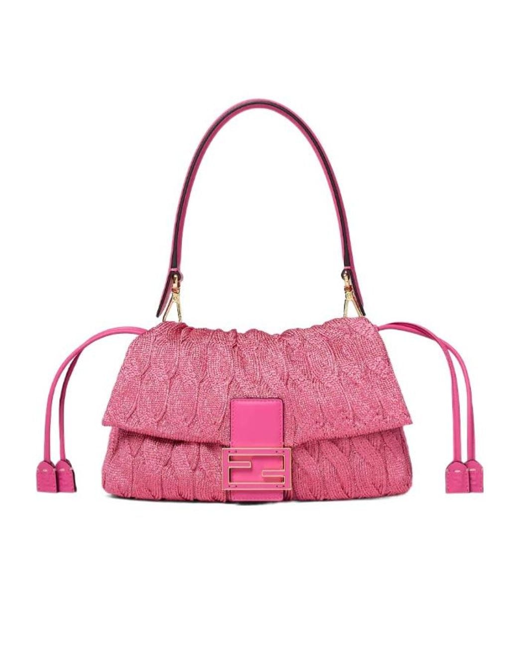 Fendi Pink Mamma Baguette Medium
