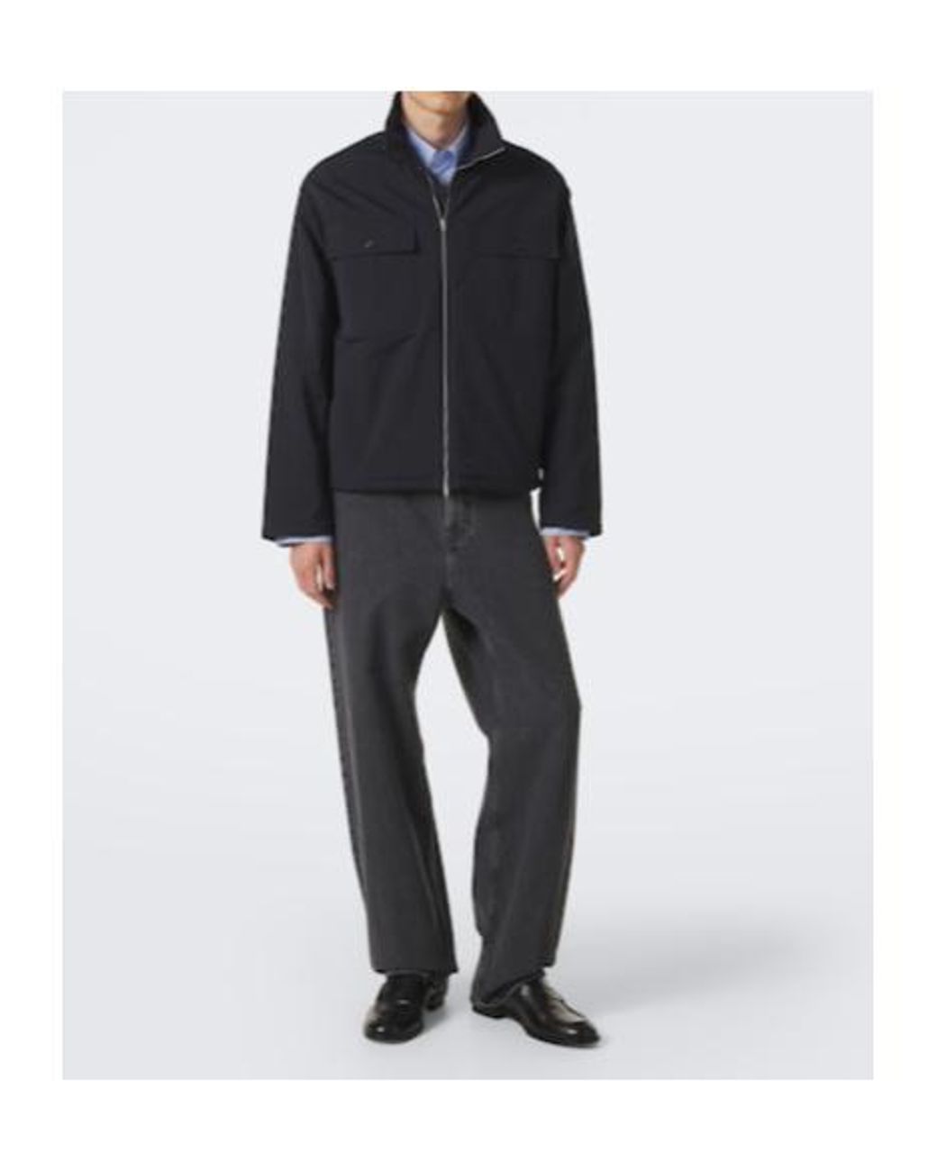 Jil Sander Gray Mid-Rise Wide-Leg Jeans for men
