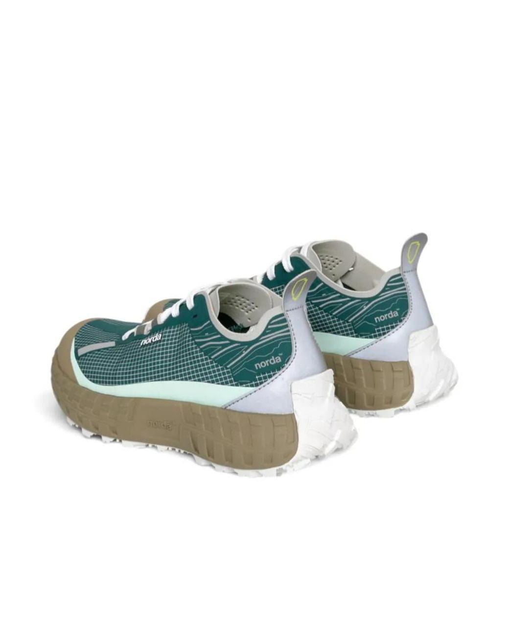 Norda Green Round-Toe Sneakers