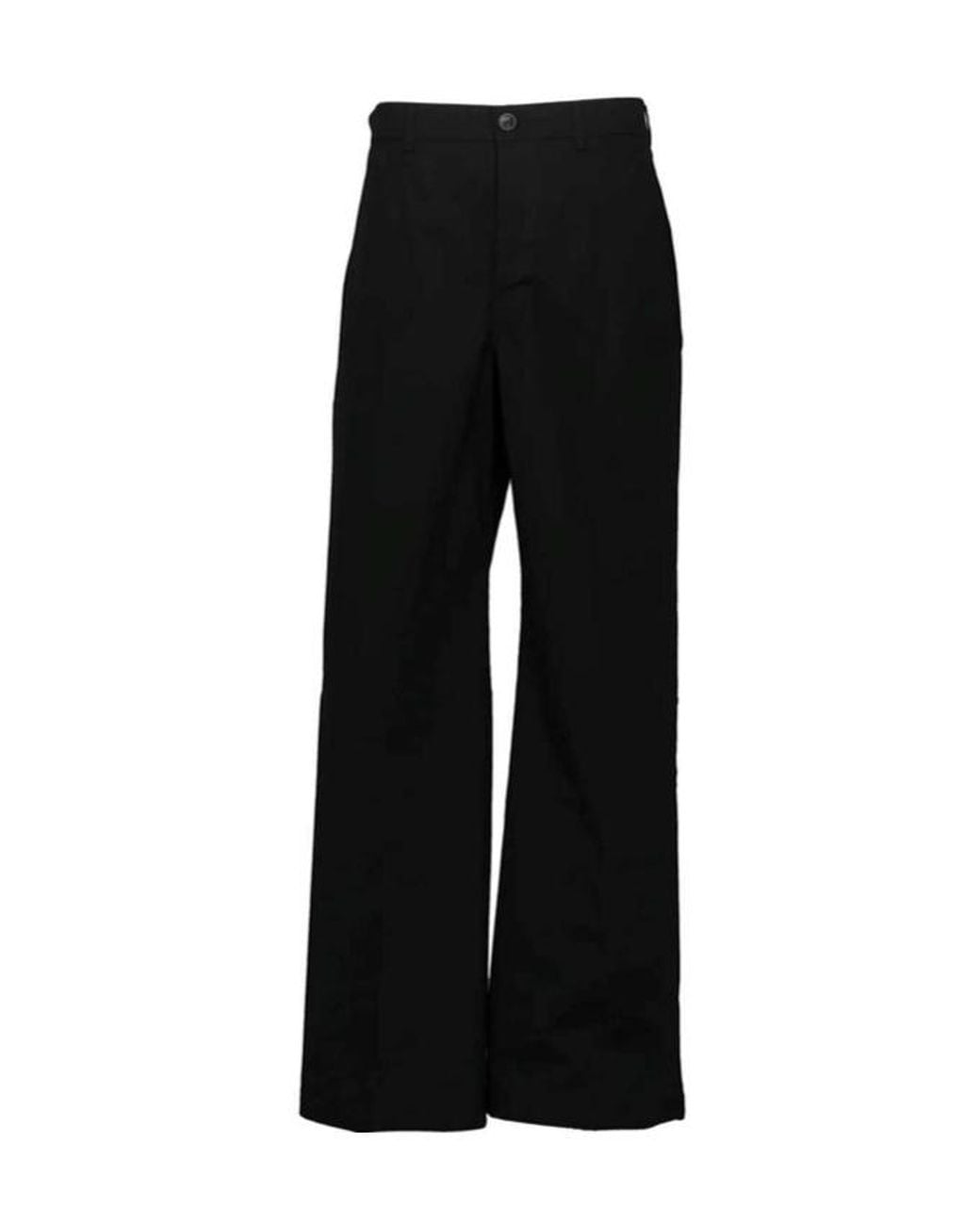 Rick Owens Black Pressed-Crease Trousers for men