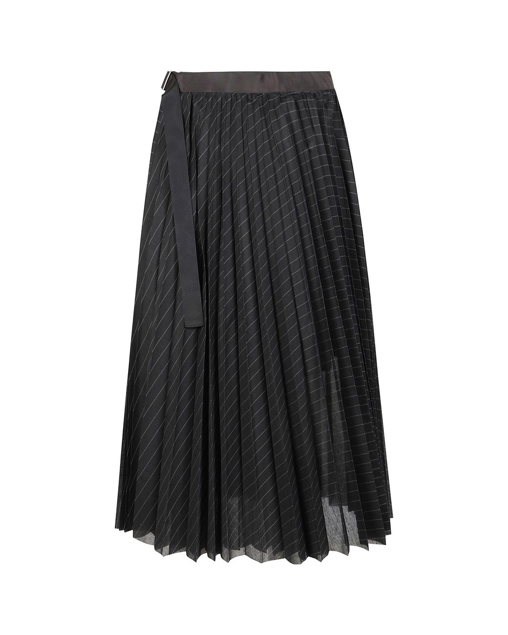 Sacai Black Striped Skirt