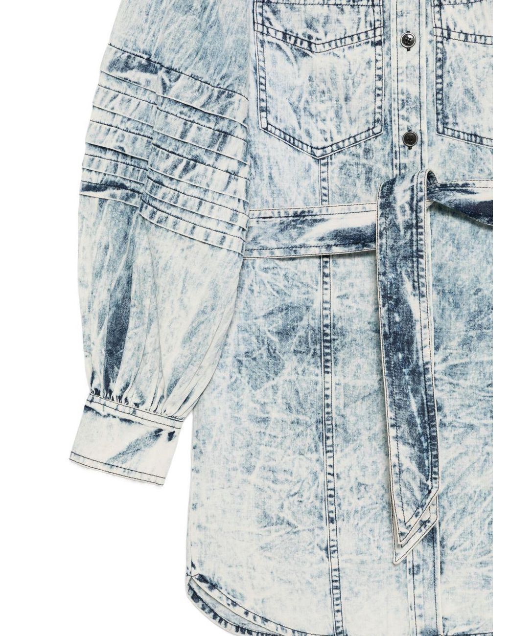 Isabel Marant Blue Isabel Marant Étoile Moe Faded Shirt Dress