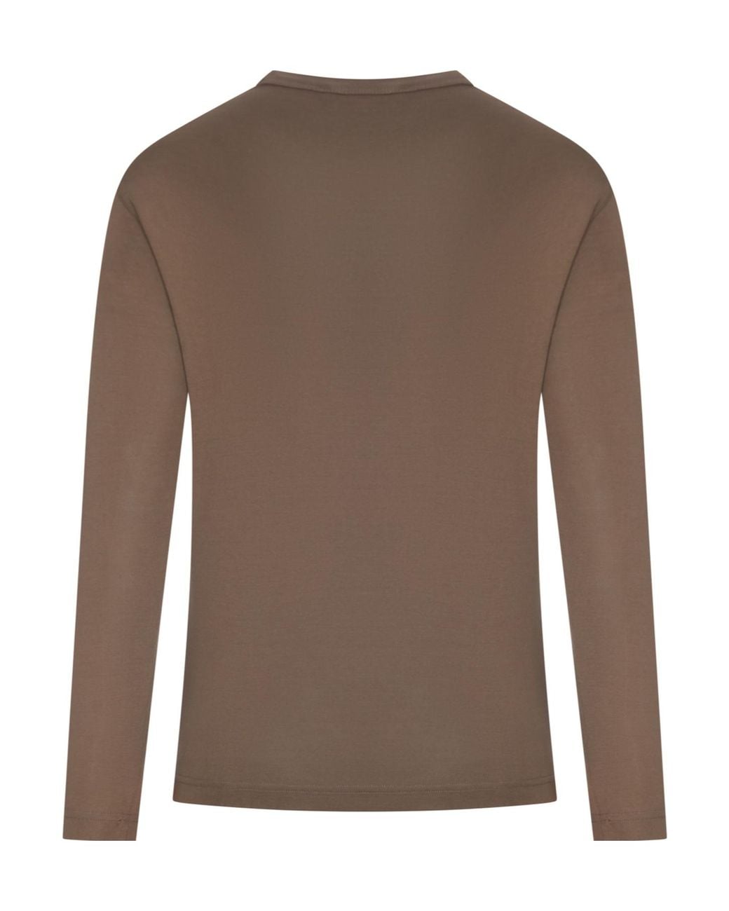 Lemaire Brown Rib Long Sleeve Top