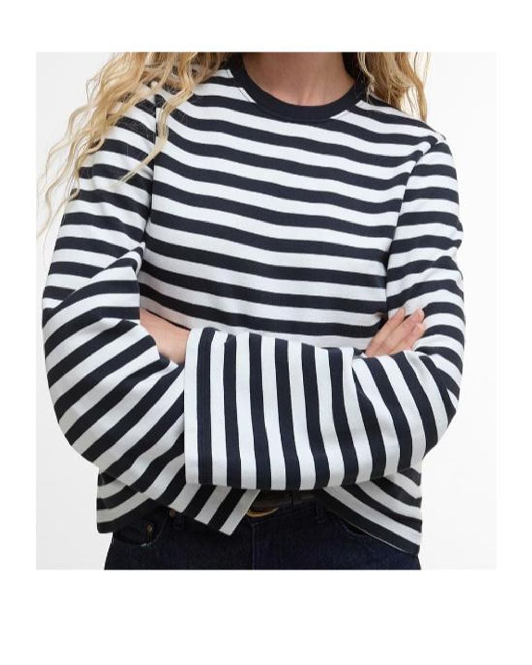 Barbour Blue Striped Sweatshirt