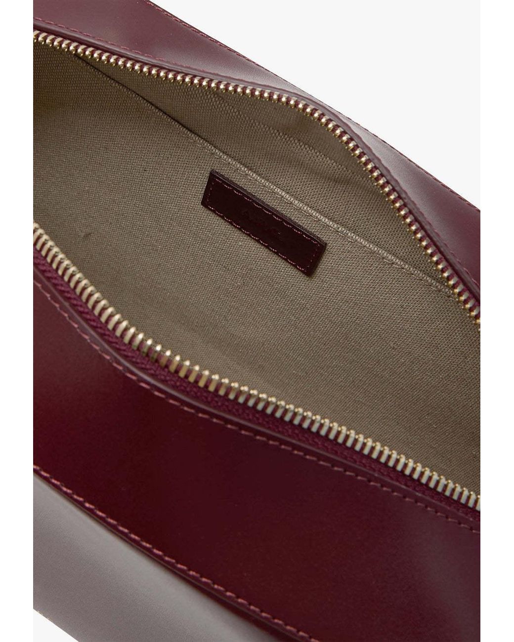 A.P.C. Purple Logo Printed Shoulder Bag