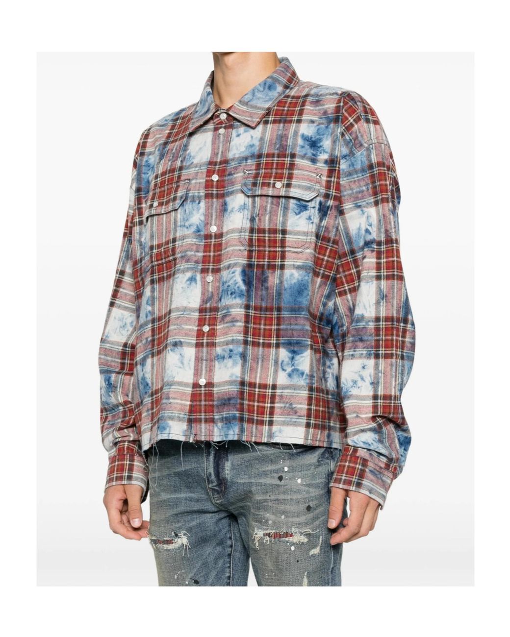 Purple Brand Multicolor Check Print Shirt for men