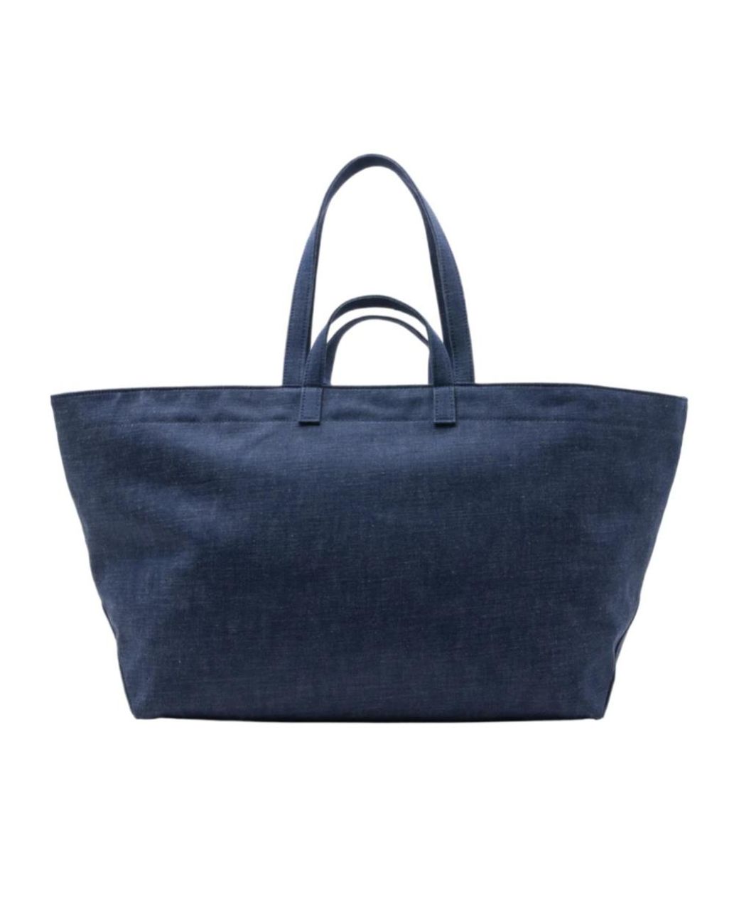 A.P.C. Blue Le Drummer Toile Large Tote Bag