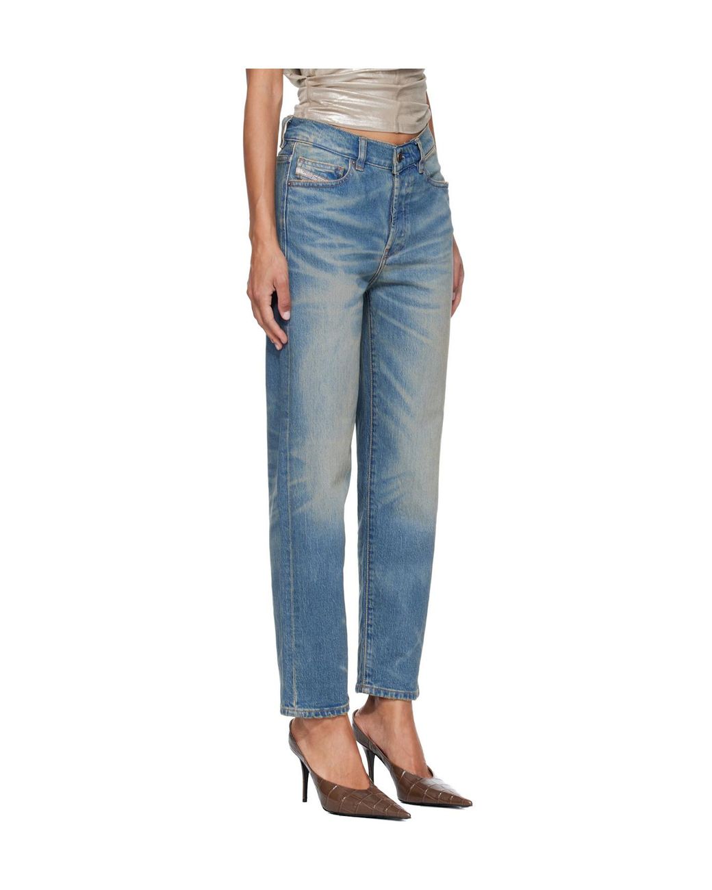 DIESEL Blue 1981 D-Went Straight-Leg Jeans