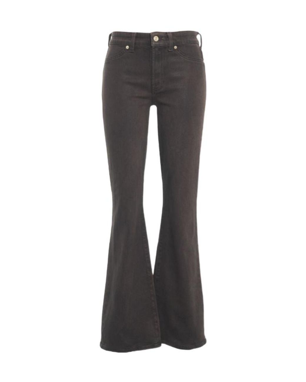 7 For All Mankind Black Flared Jeans
