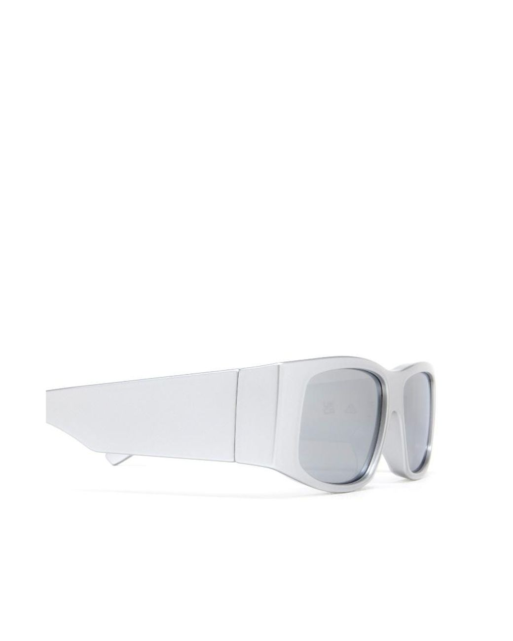Balenciaga White Eyewear Rectangular Frame Sunglasses for men