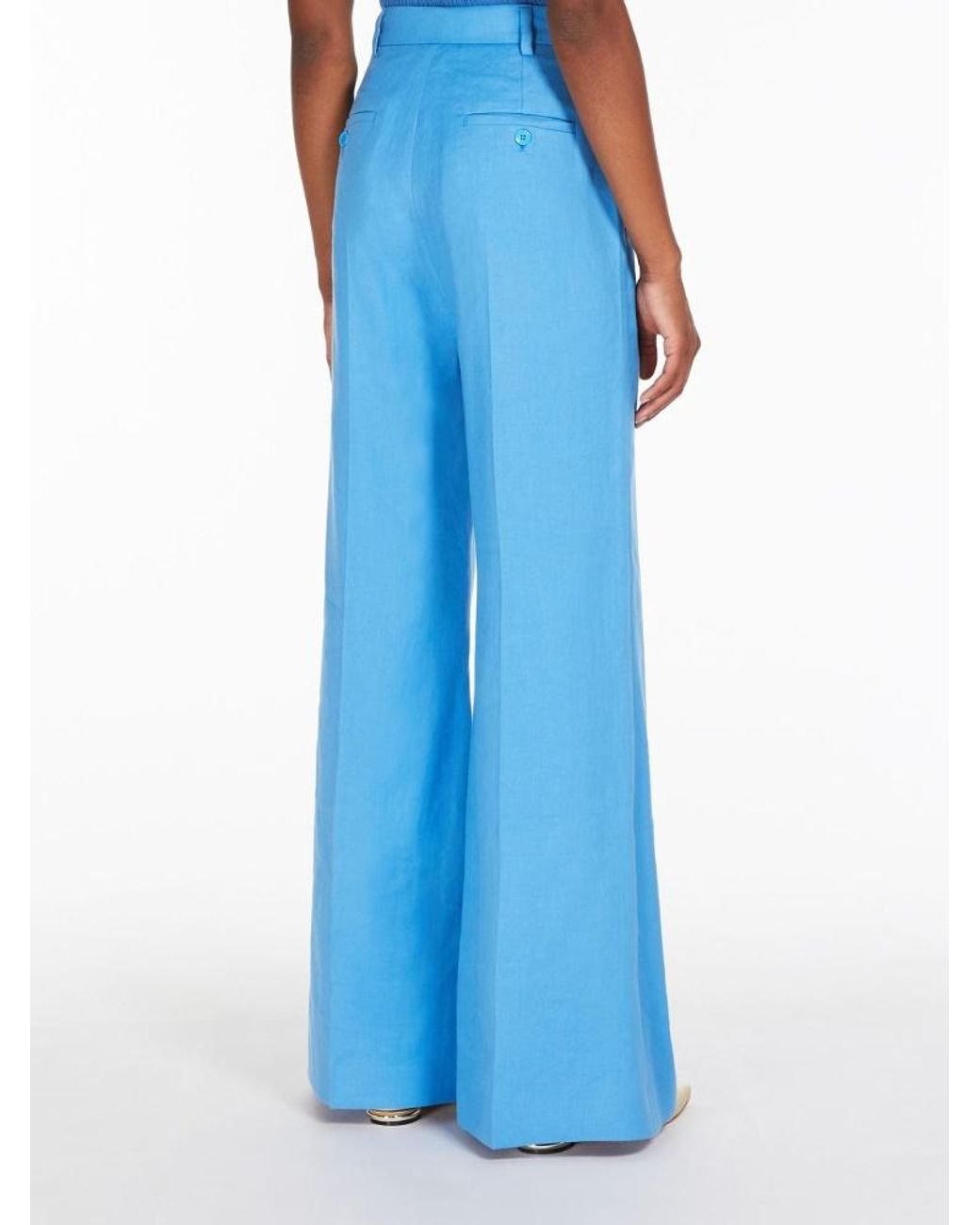 Weekend by Maxmara Blue Flared Trousers