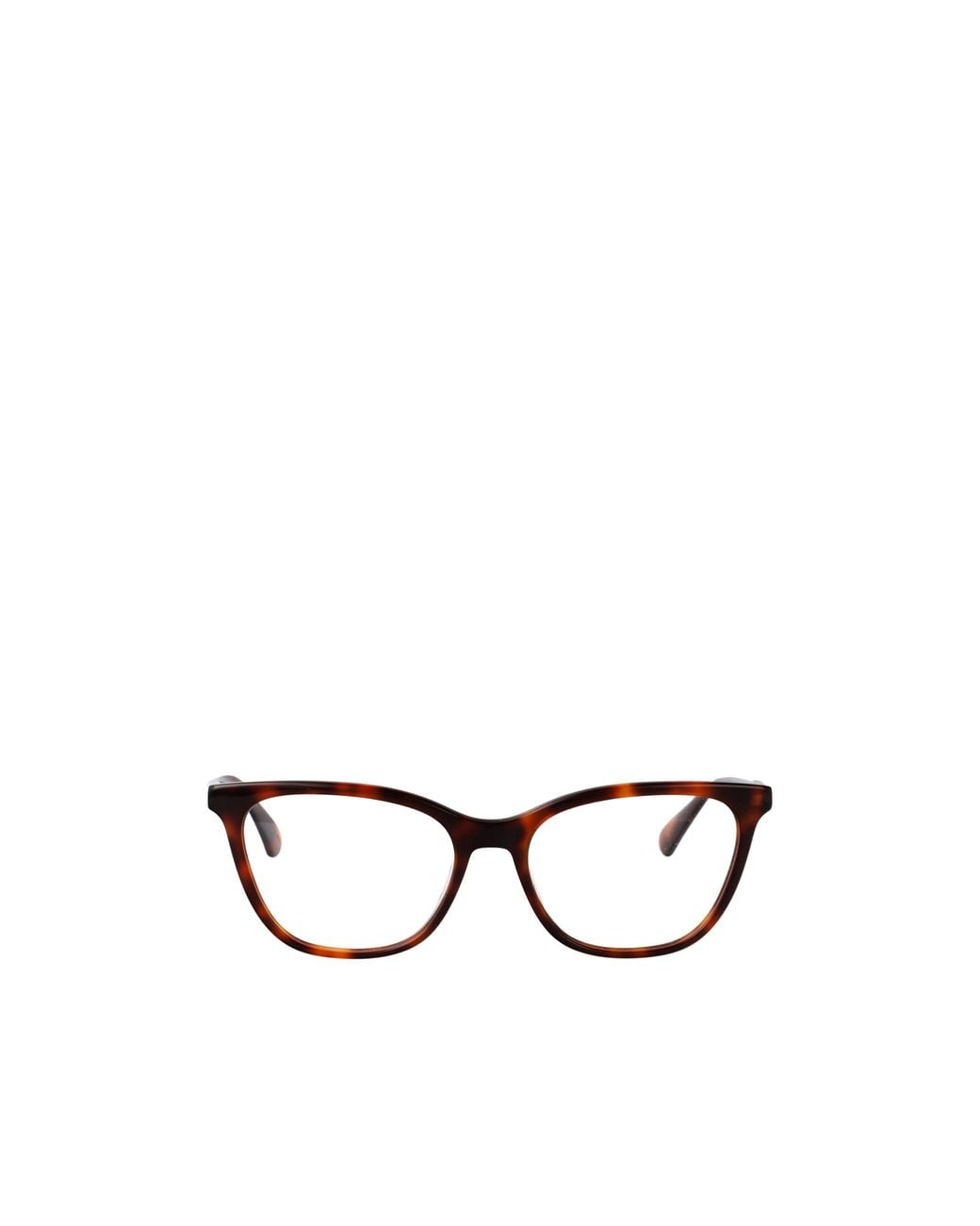 Longchamp White Tortoiseshell Cat-Eye-Frame Glasses