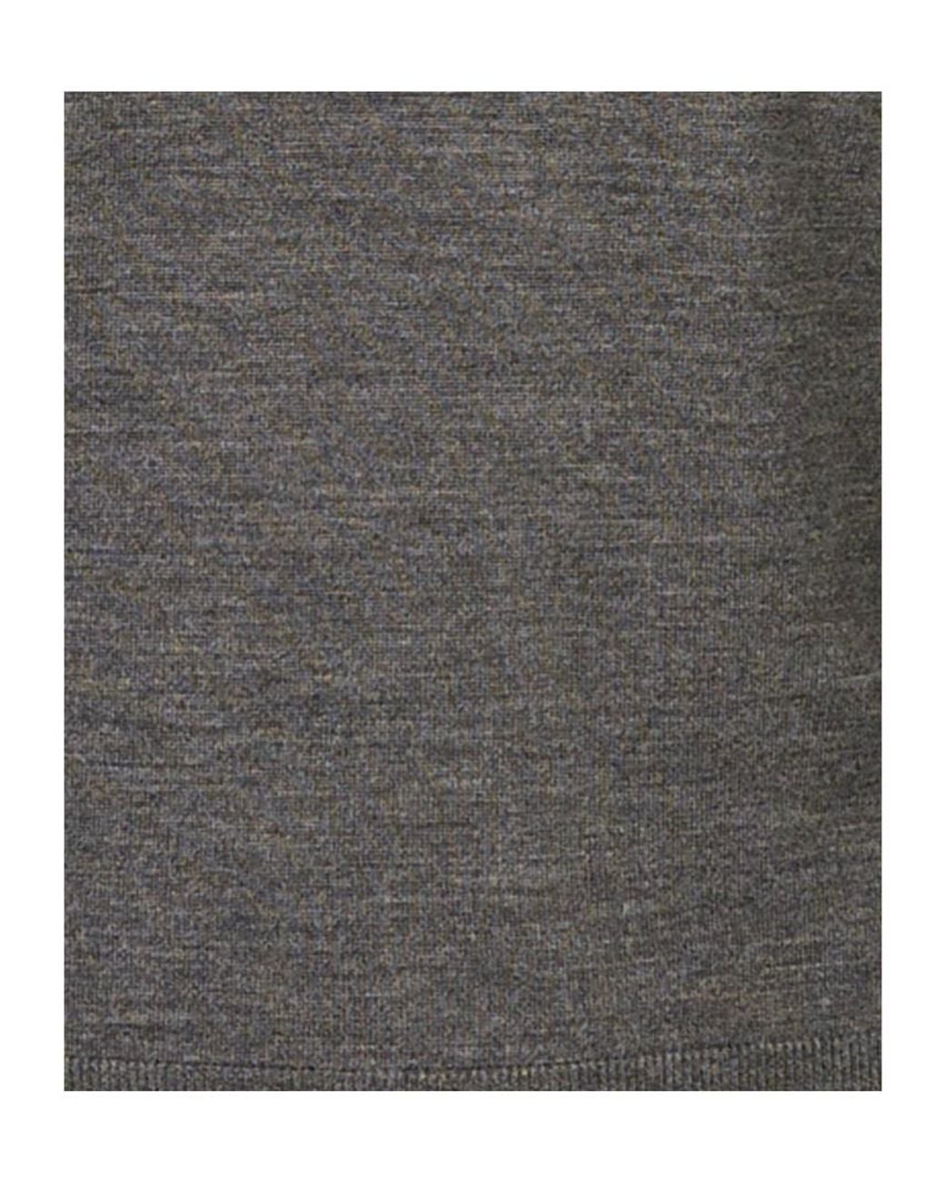 Canali Gray Nuvola Crew-Neck Sweater for men