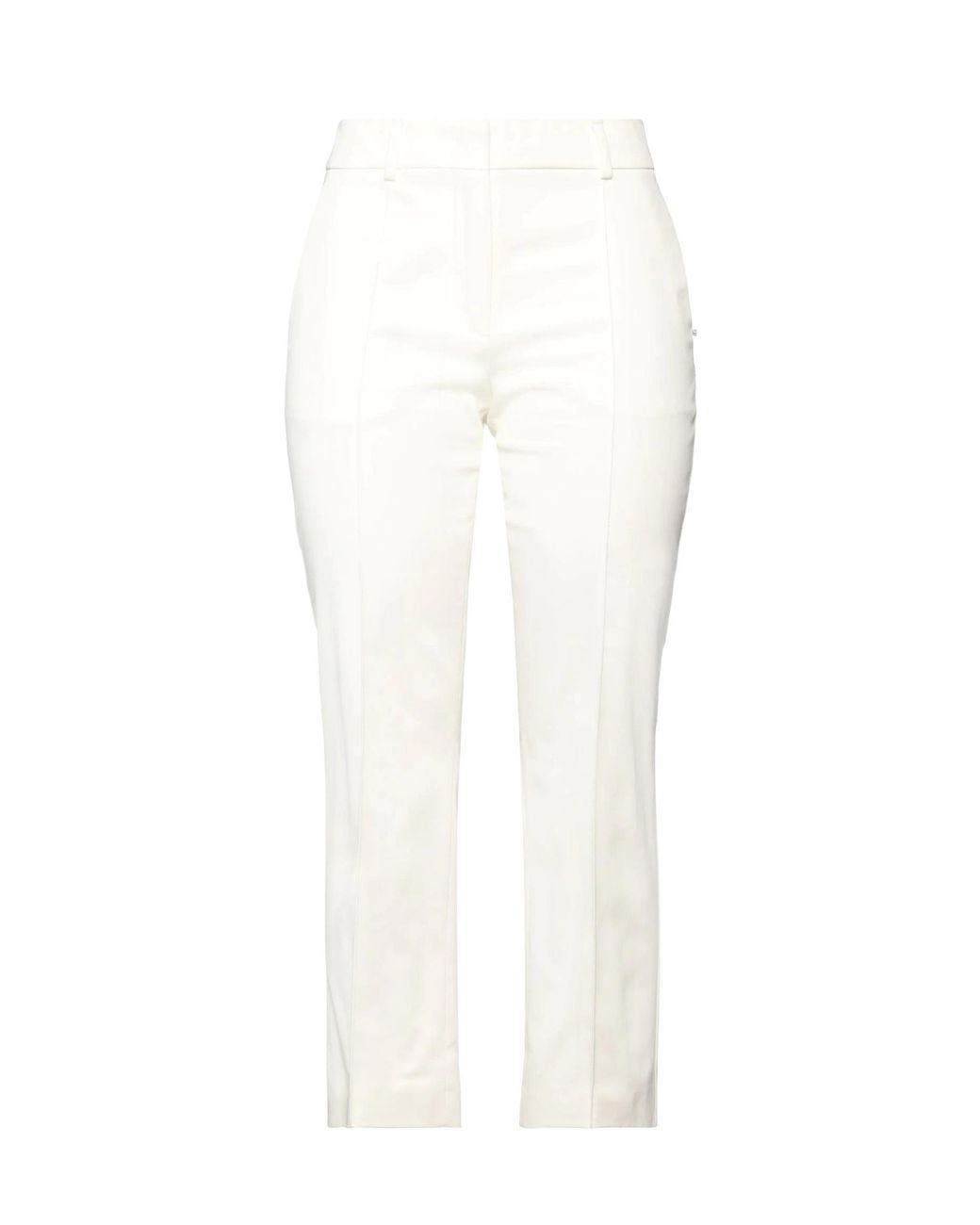 Sportmax White Straight-Leg Casual Trouser