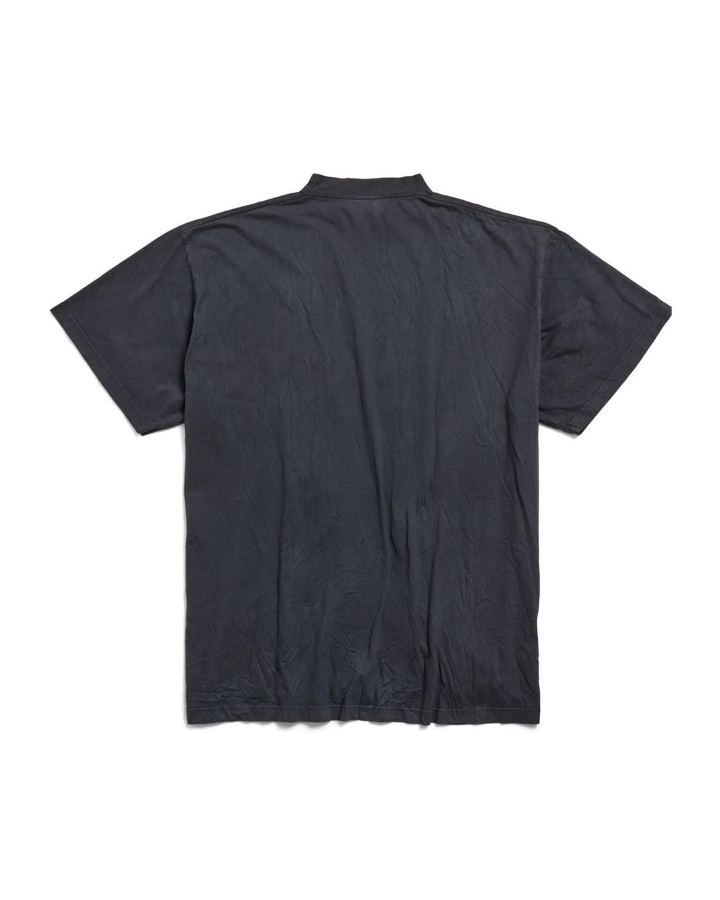 Balenciaga Black Keep Calm Washed Oversized T-Shirt for men