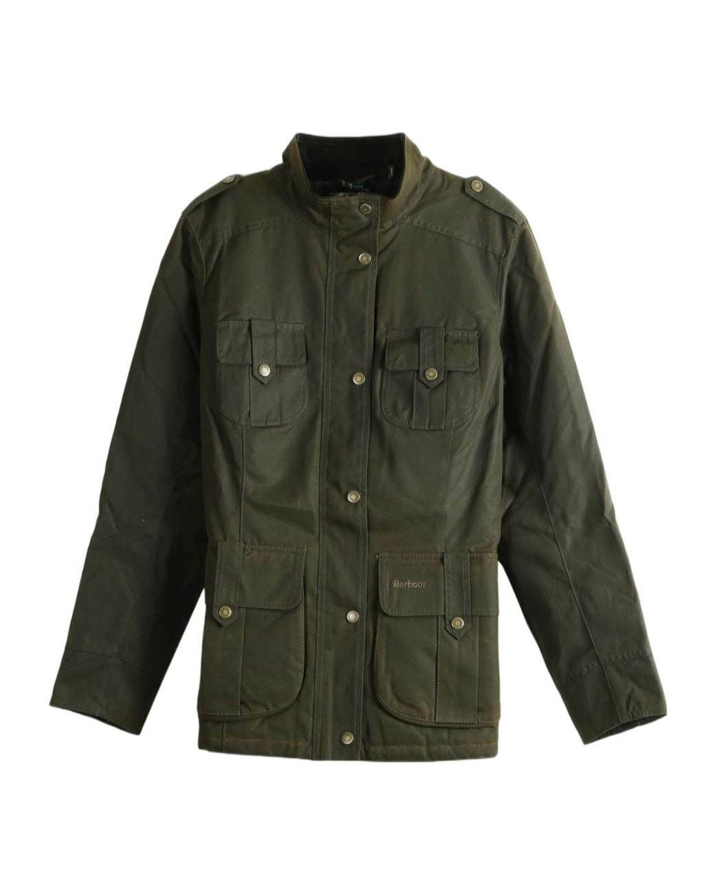 Barbour Green Winter Defence Waxed Jacket