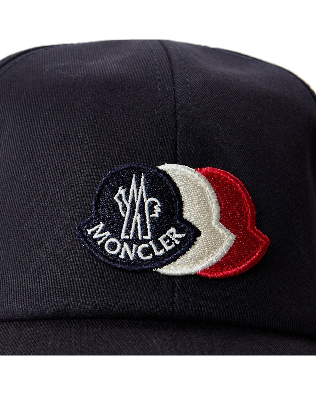 Moncler Blue Minimalist Baseball Cap for men