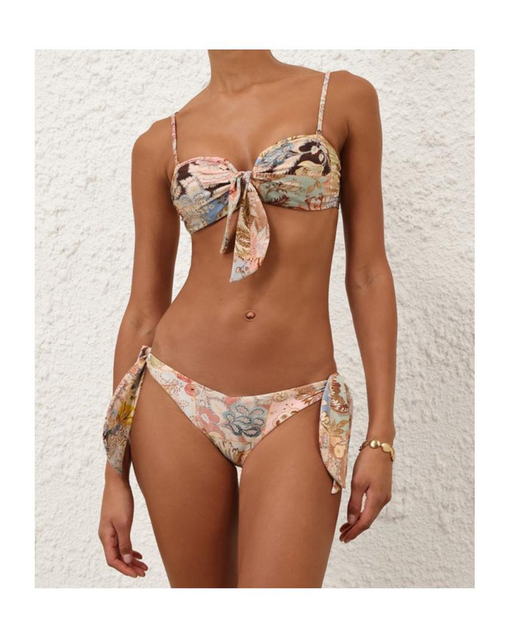 Zimmermann Natural Daylight Tie Bikini Top