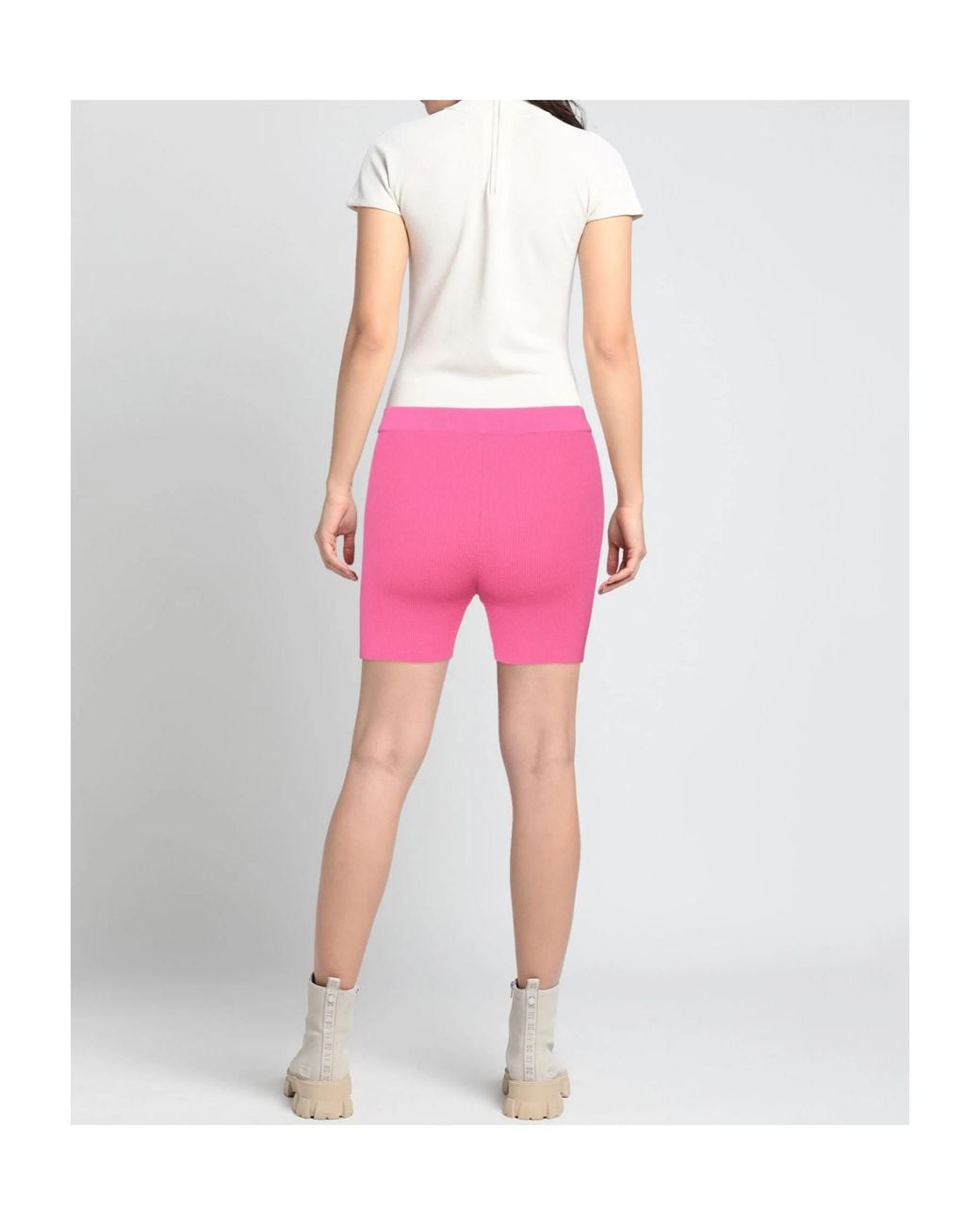 Jacquemus Pink Elastic Waistband Shorts