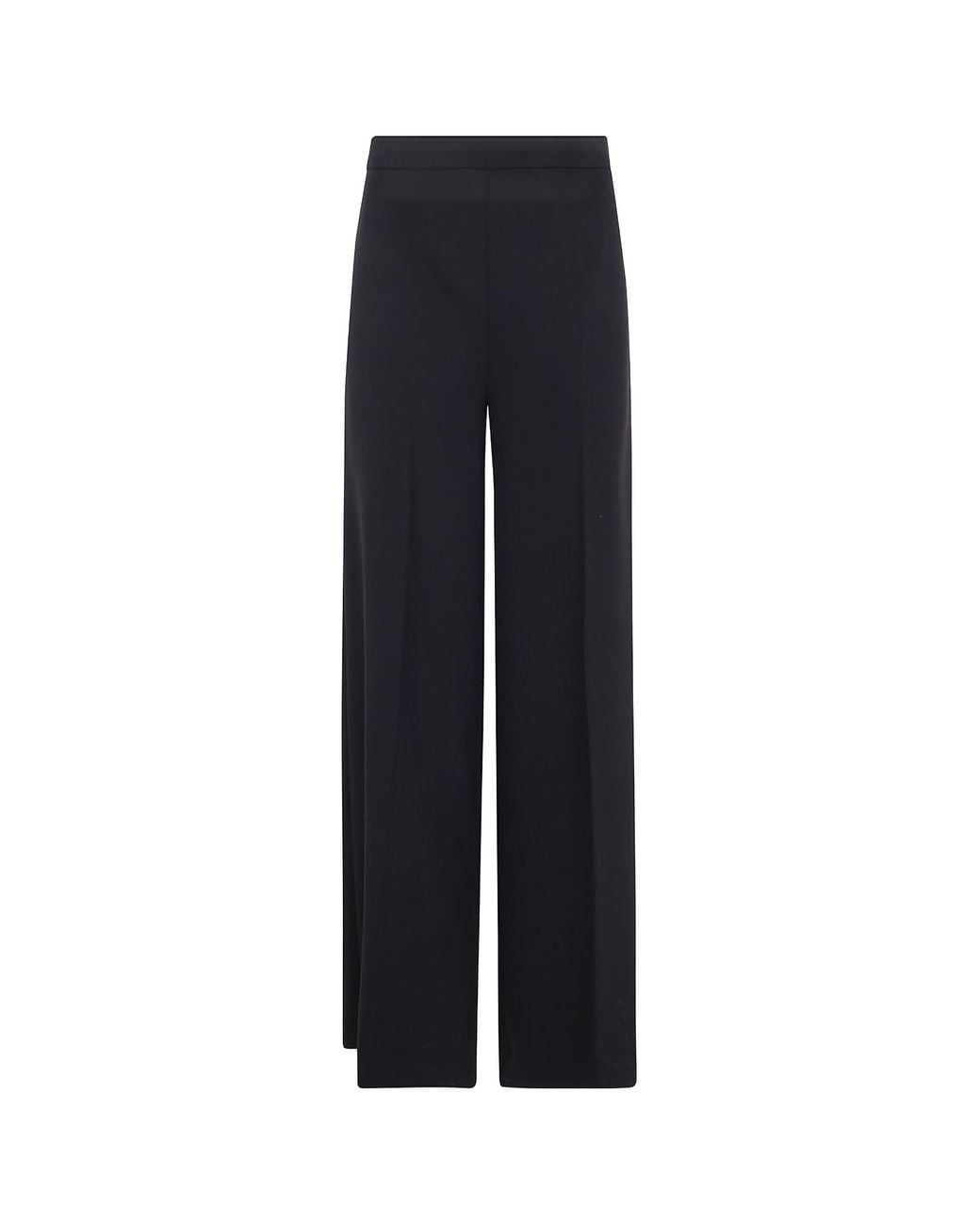 Twinset Blue Logo-Plaque Trousers