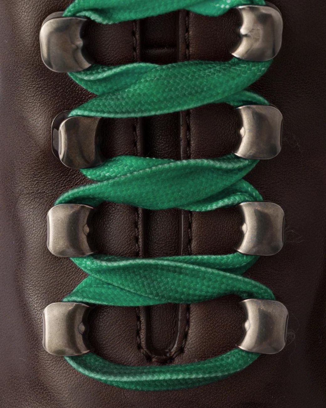 Prada Brown Leather Lace-Up Shoes