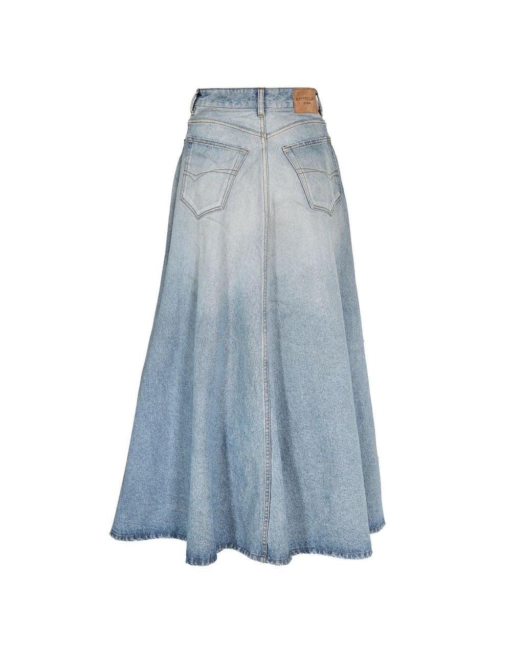 Balenciaga Blue A-Line Long Skirt