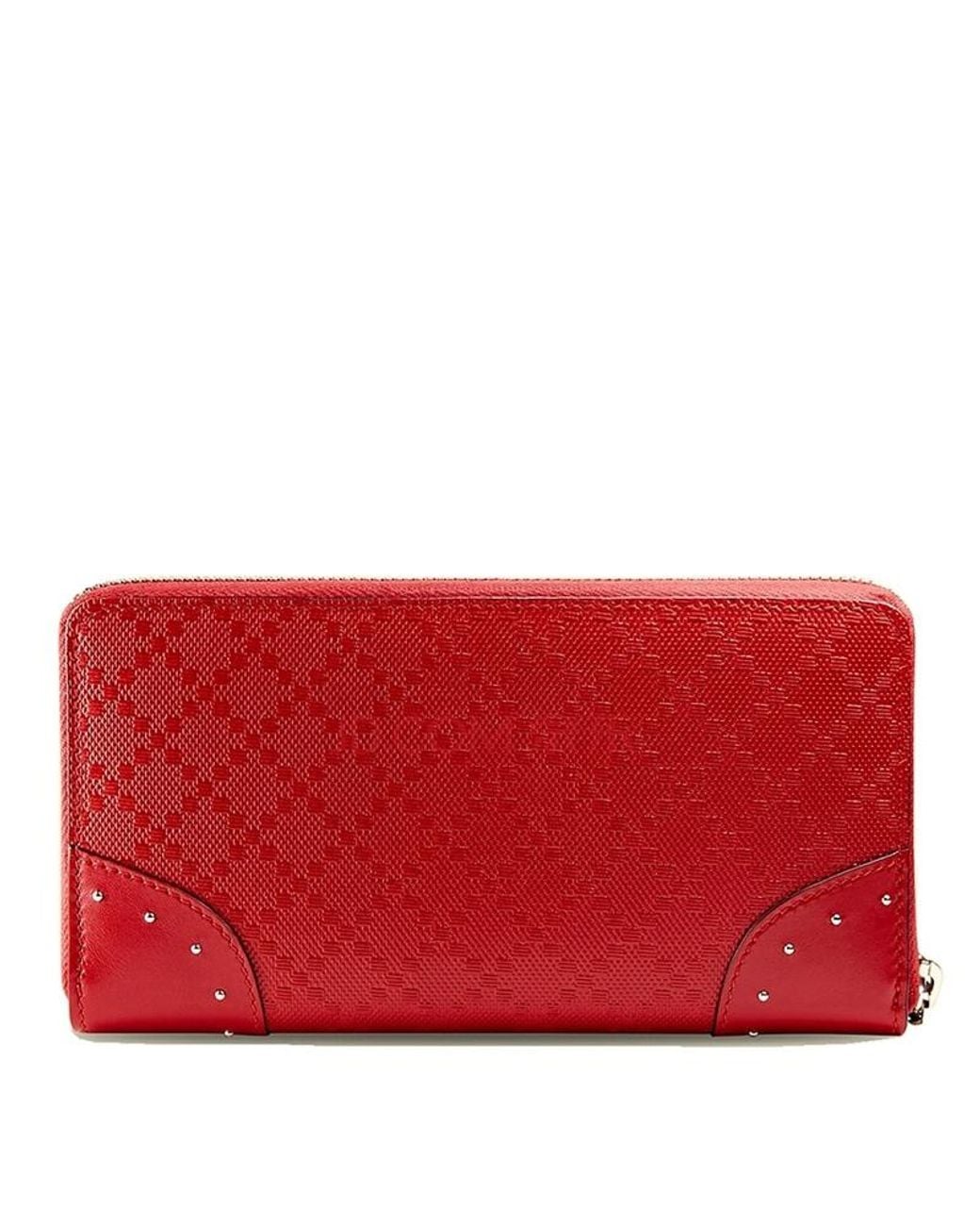 Gucci Red Zipper Wallet