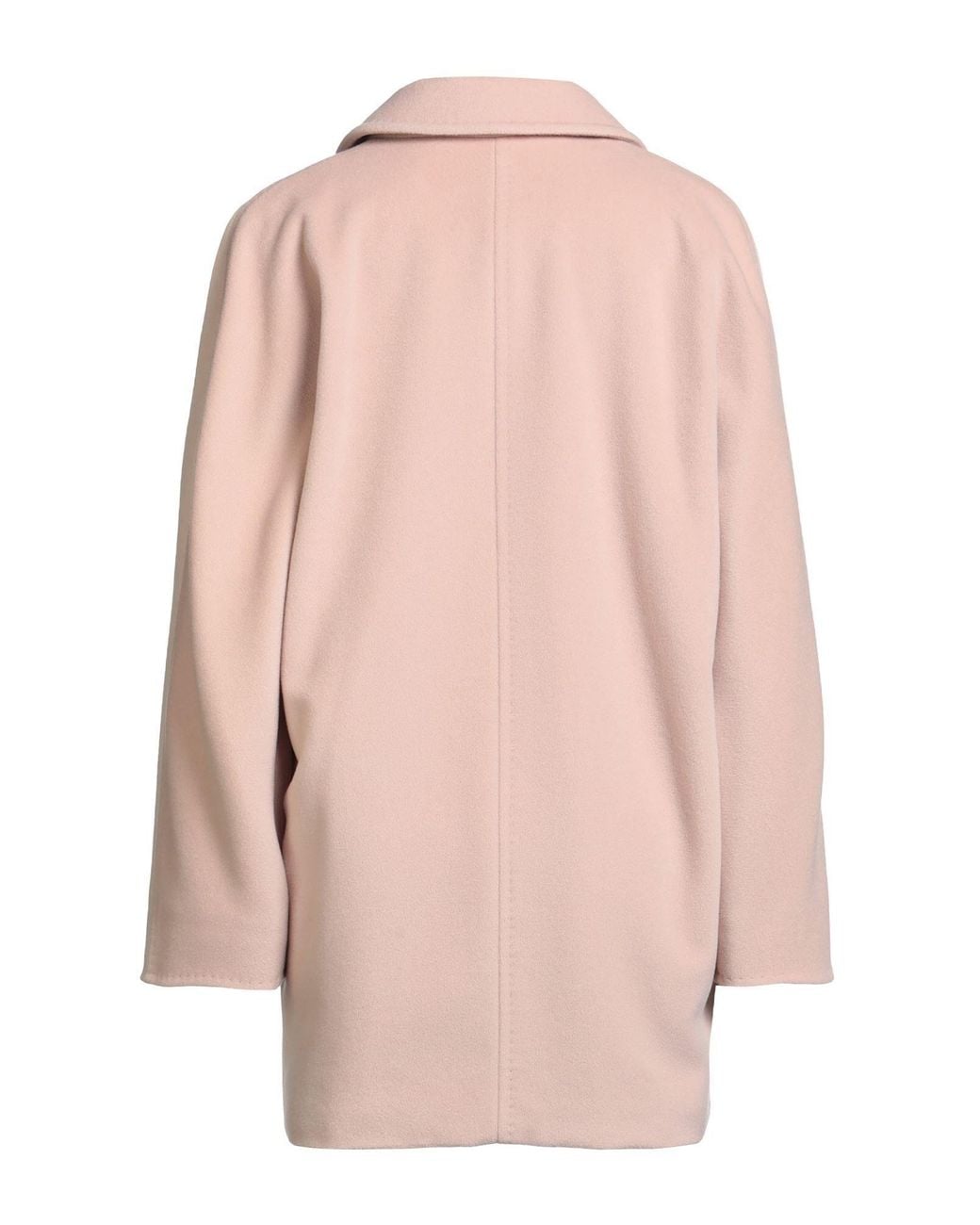 Max Mara Pink Double- Long-Sleeved Coat