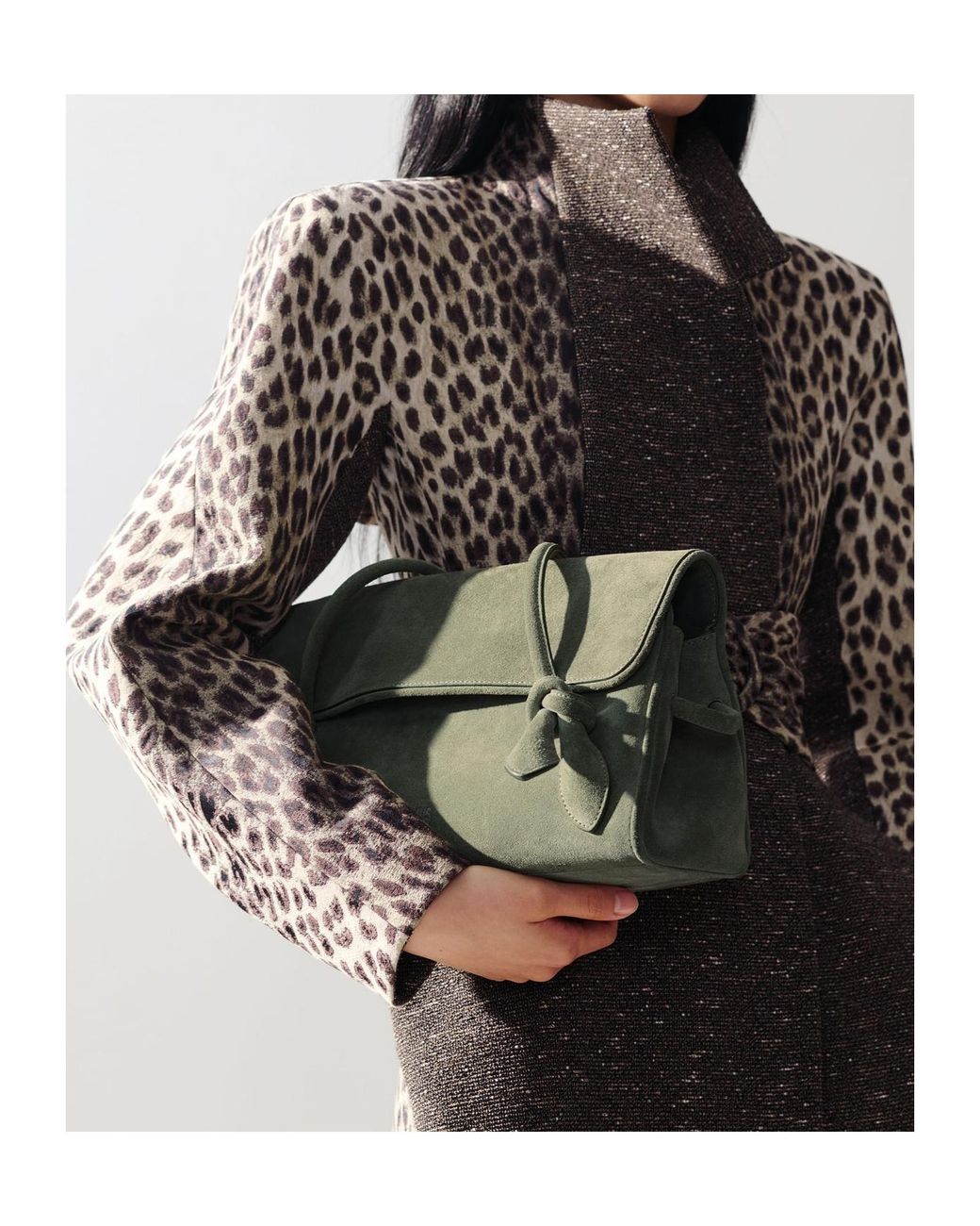 Jacquemus Green Knot Detailed Shoulder Bag