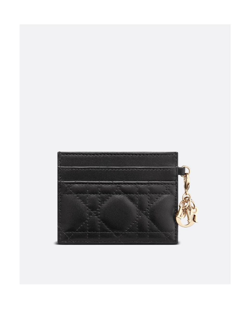 Dior Black Lady Five-Slot Card Holder