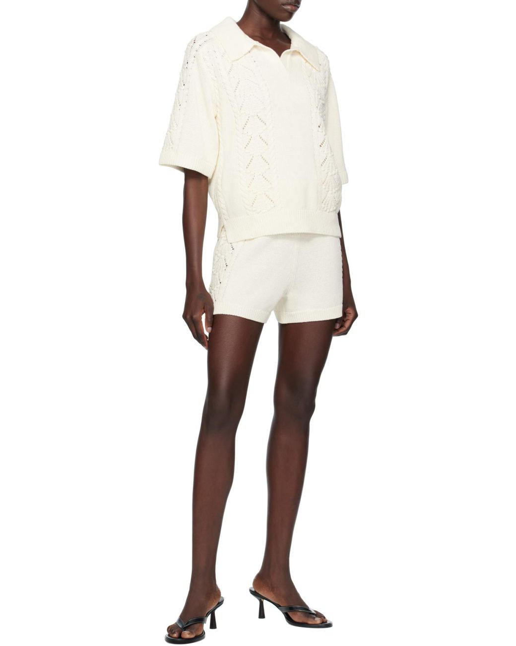 Loulou de Saison Natural Knitted Shorts