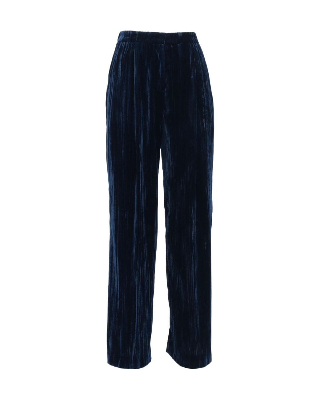 Aspesi Blue Smooth Velvet Trousers