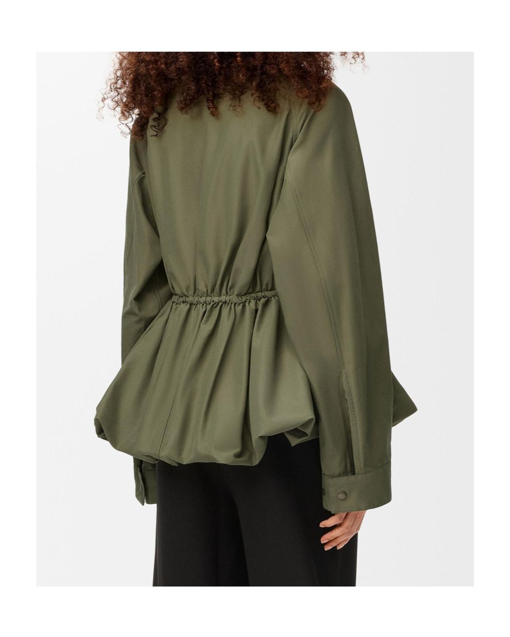 Loewe Green Puffed Hem Jacket