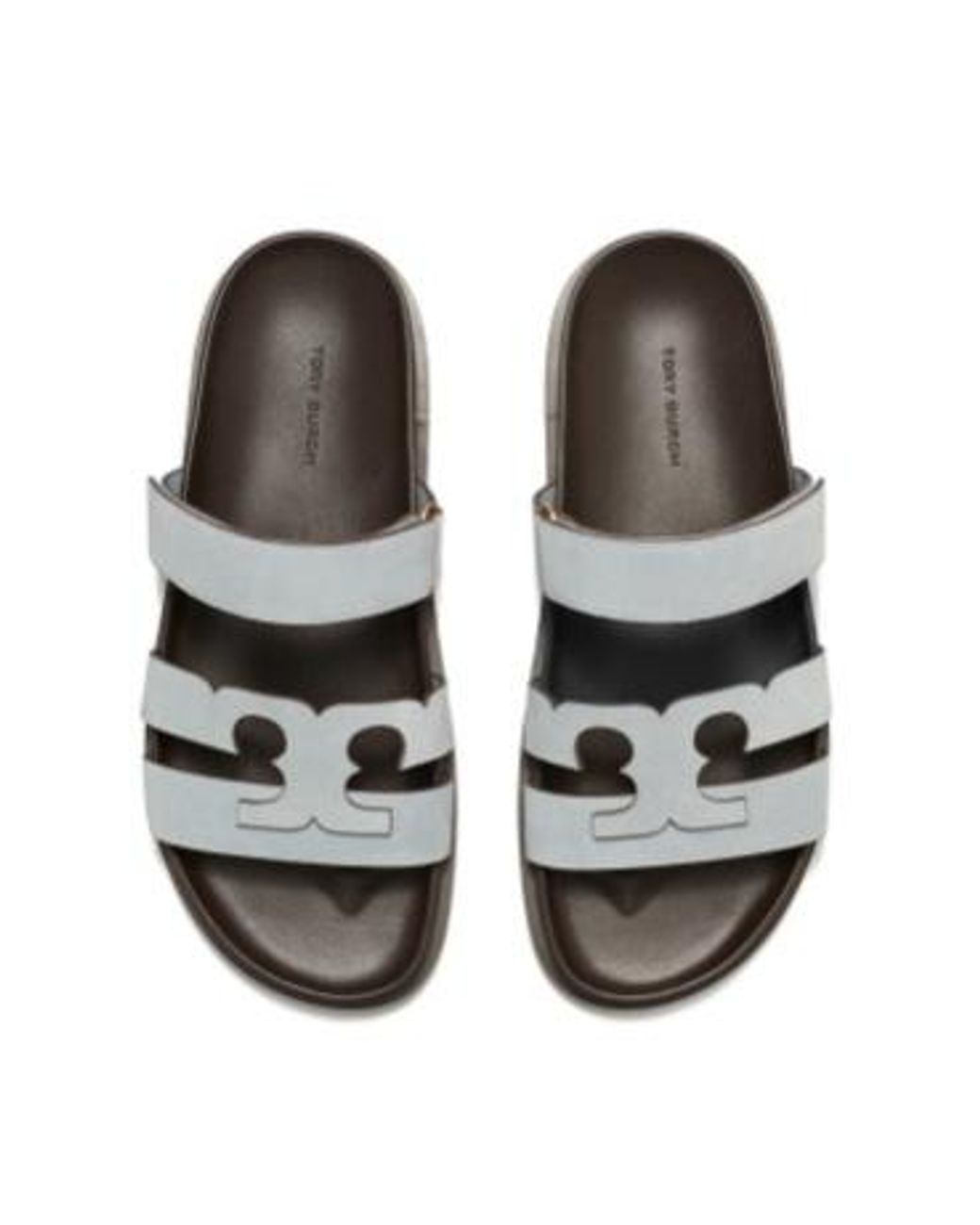 Tory Burch White Ines Sport Slides