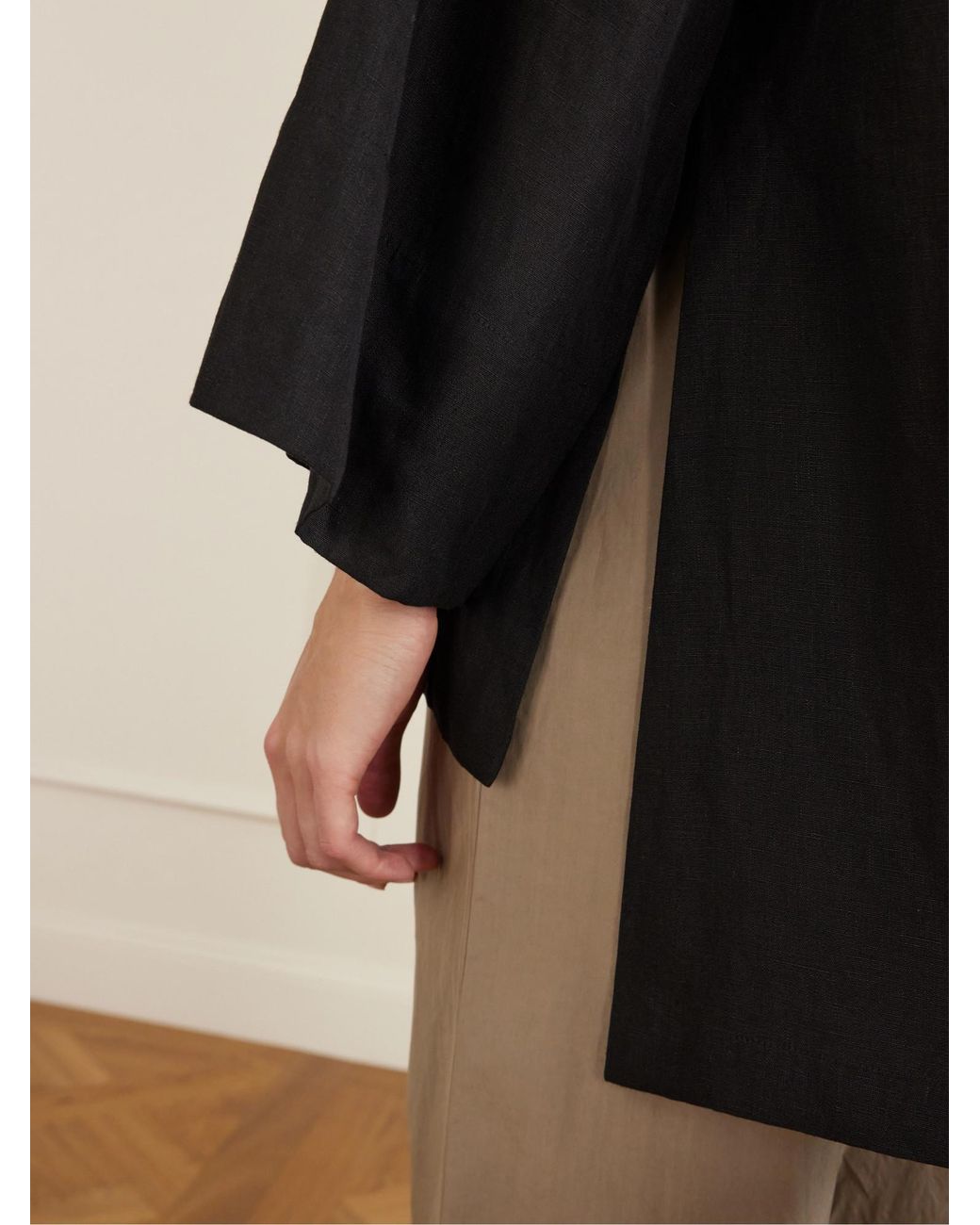 The Row Black Long-Sleeved Pullover