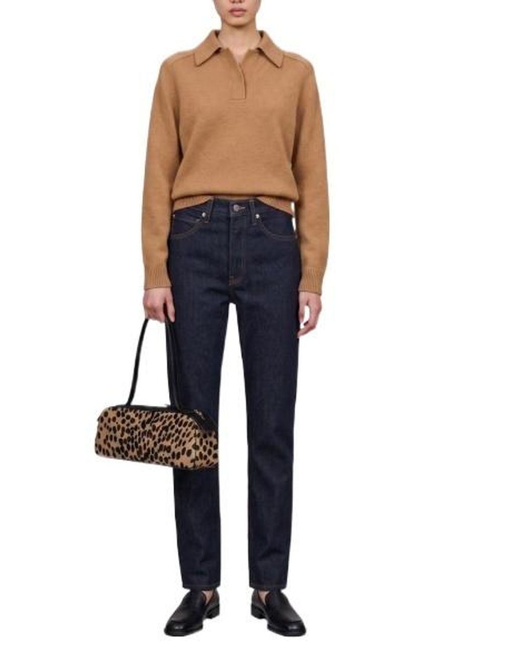 Khaite Blue Highwaisted Straightleg Jeans
